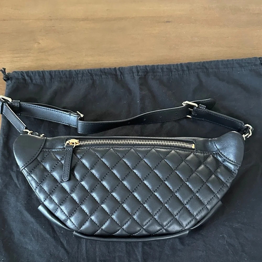 Chanel Black Quilted Waist Bag - Picture 8 of 11
